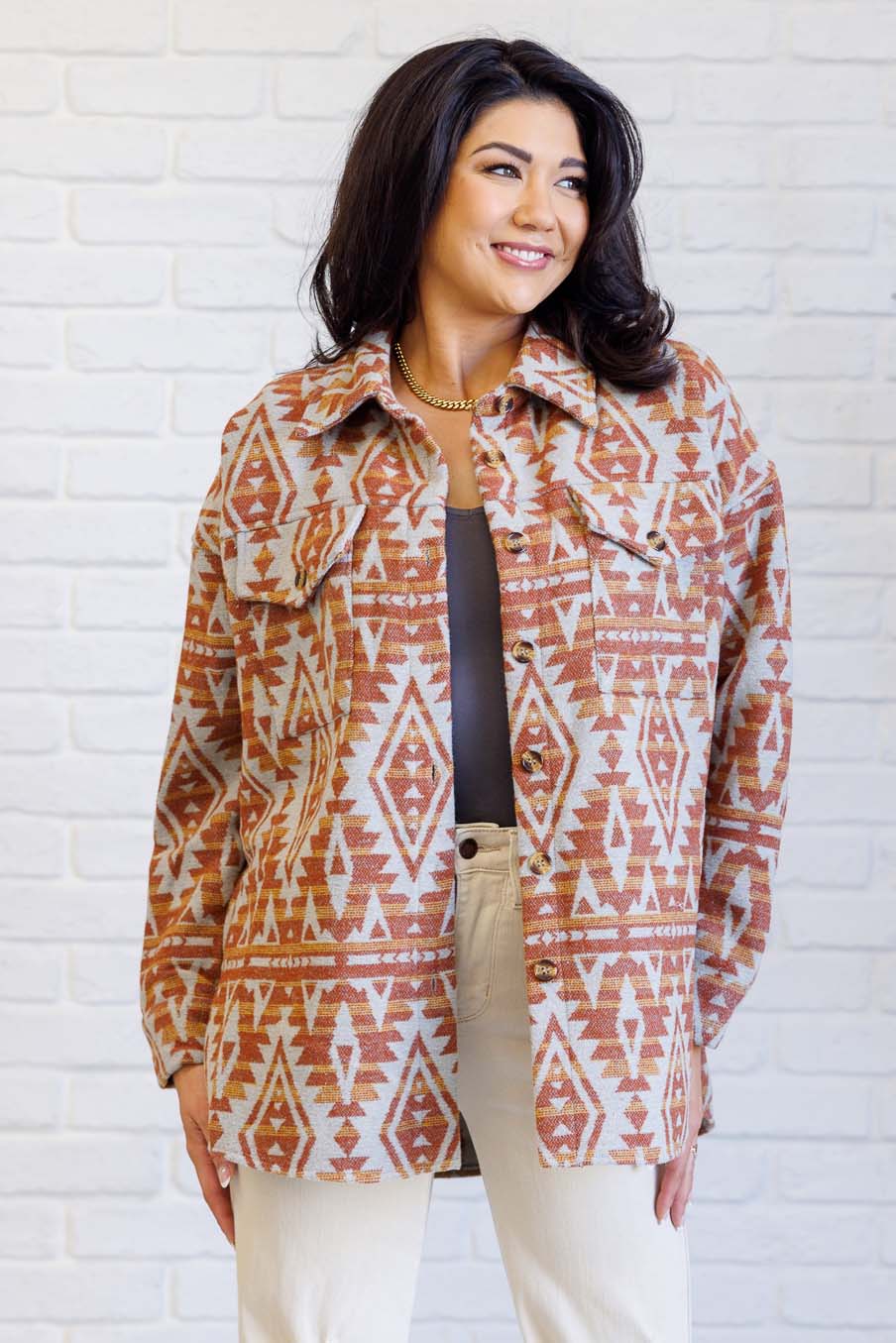 Sierra Sunset Aztec Shacket