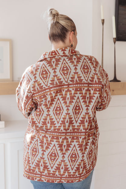 Sierra Sunset Aztec Shacket