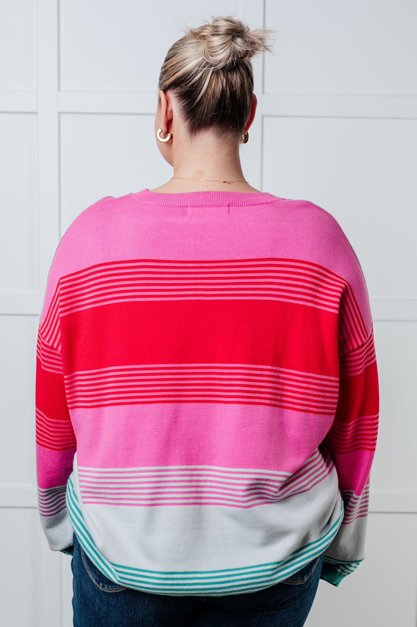 Cozy Horizons Striped Knit Sweater