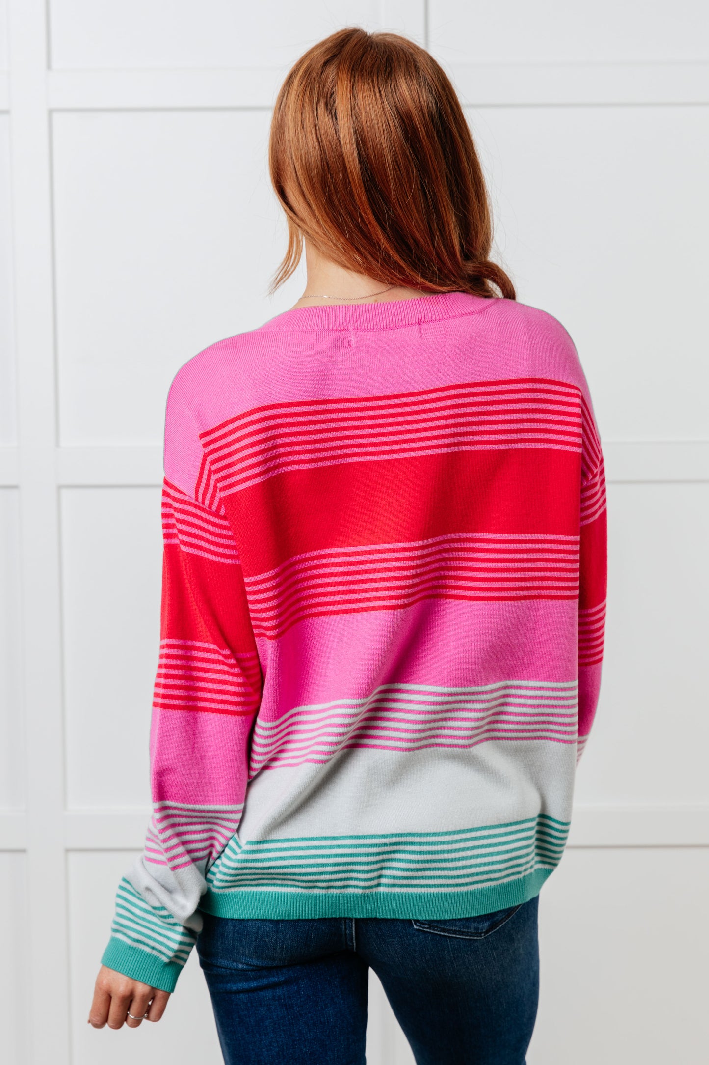 Cozy Horizons Striped Knit Sweater