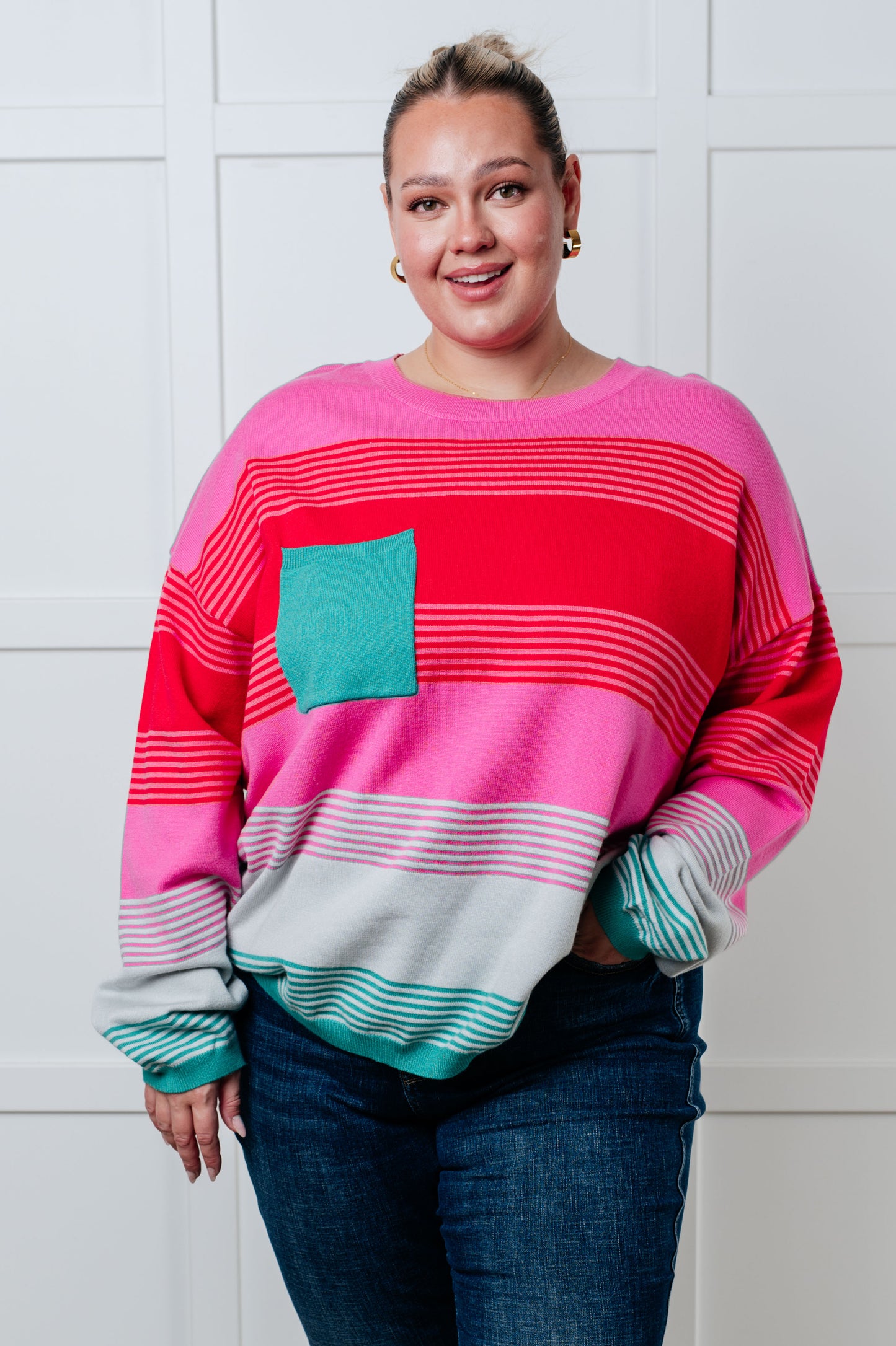 Cozy Horizons Striped Knit Sweater