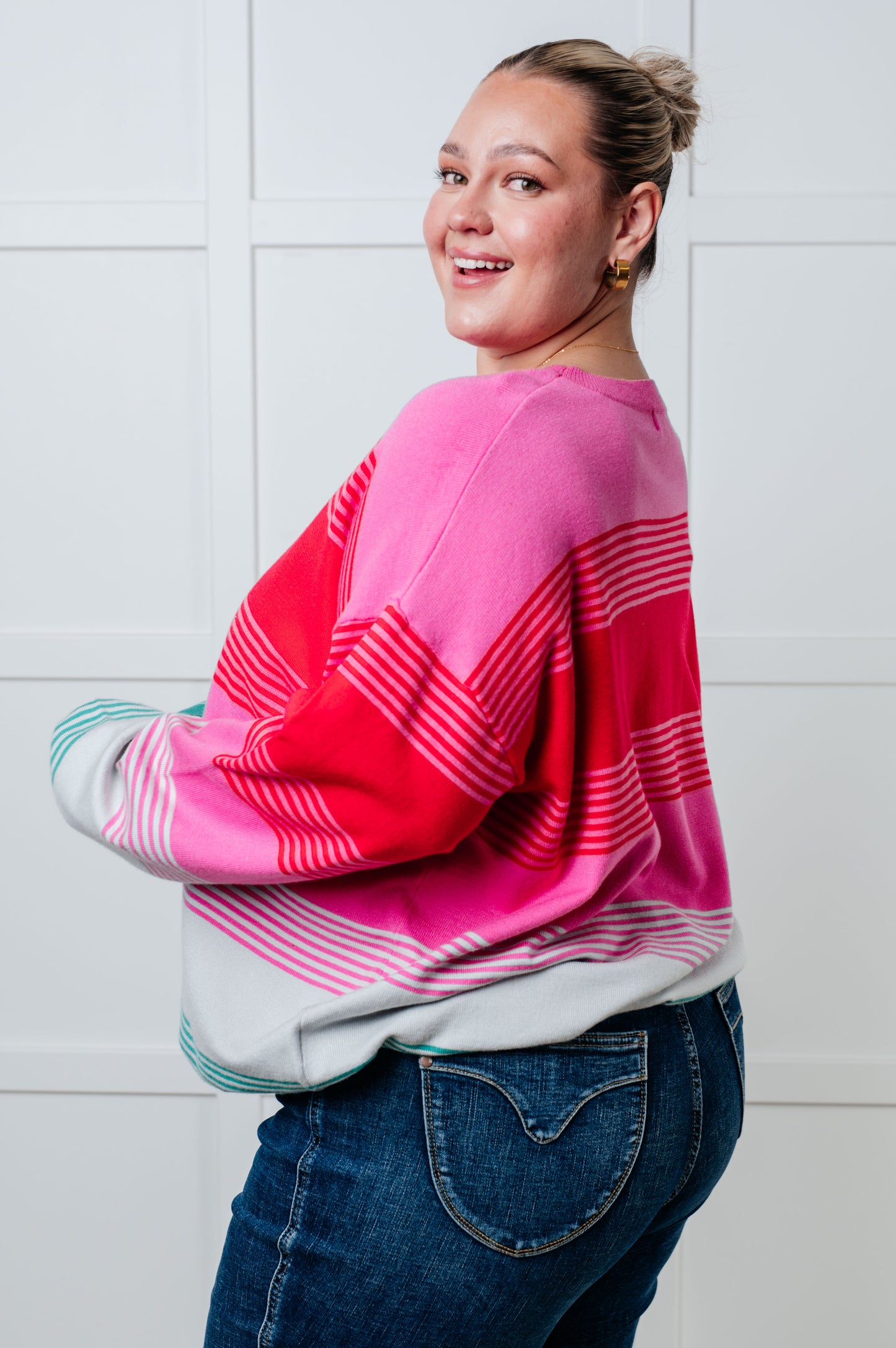 Cozy Horizons Striped Knit Sweater