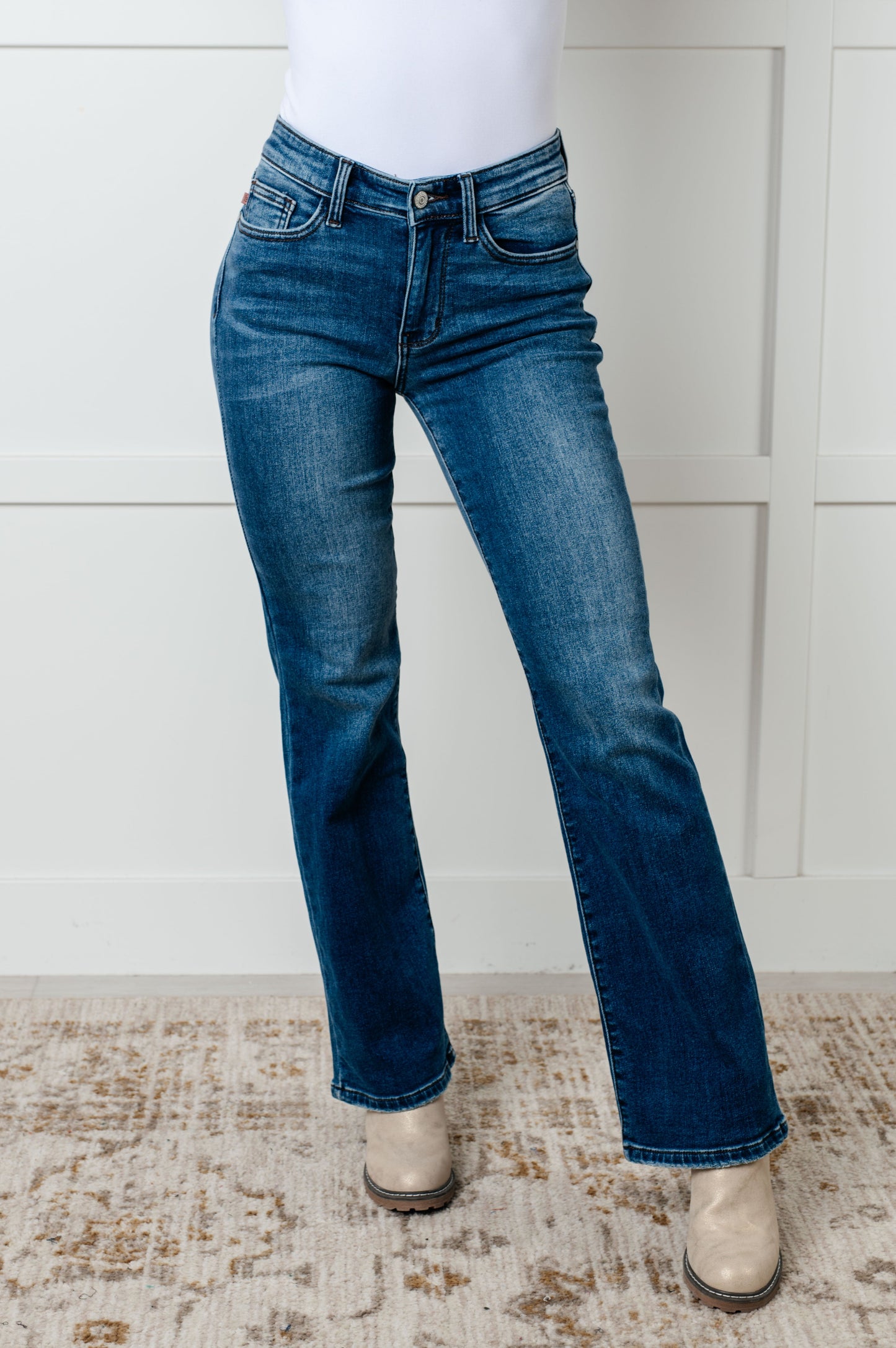 Cozy Chic Mid-Rise Bootcut Jeans