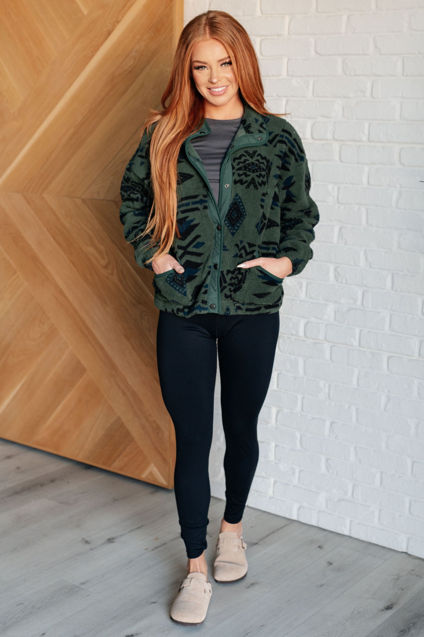 Summit Views Geometric Fleece Jacket