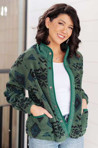 Summit Views Geometric Fleece Jacket