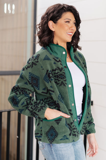 Summit Views Geometric Fleece Jacket