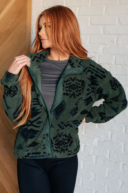 Summit Views Geometric Fleece Jacket