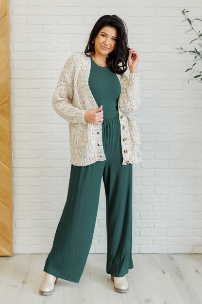 Green Elegance Wide Leg Jumpsuit