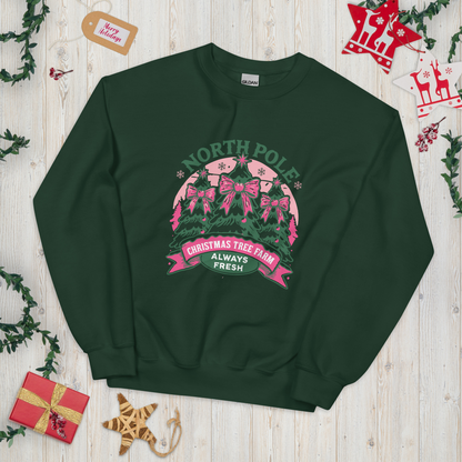 Christmas Forest Green Sweatshirt