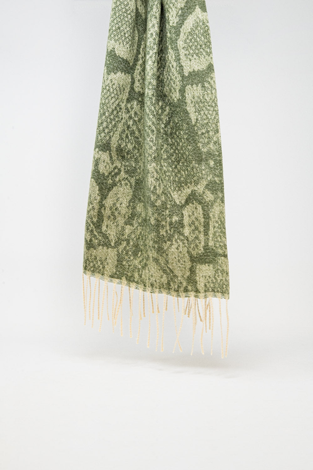 Serpentine Luxe Tassel Scarf