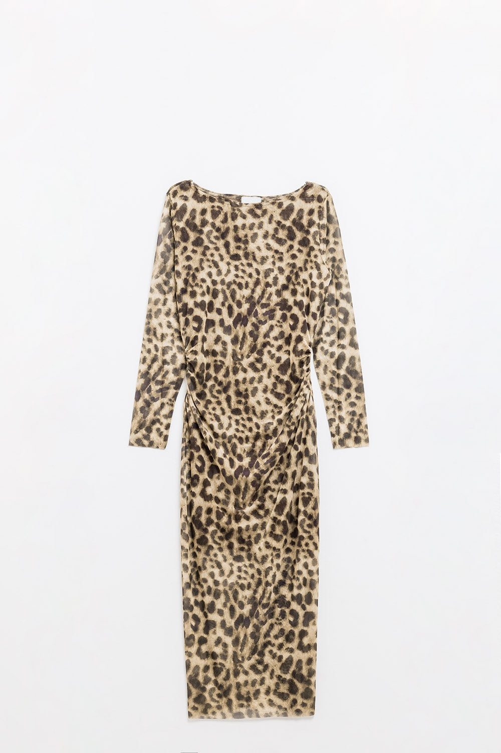 Wild Allure Leopard Print Midi Dress