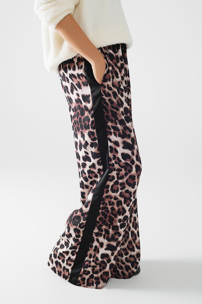 Satin Edge Leopard Lounge Pants