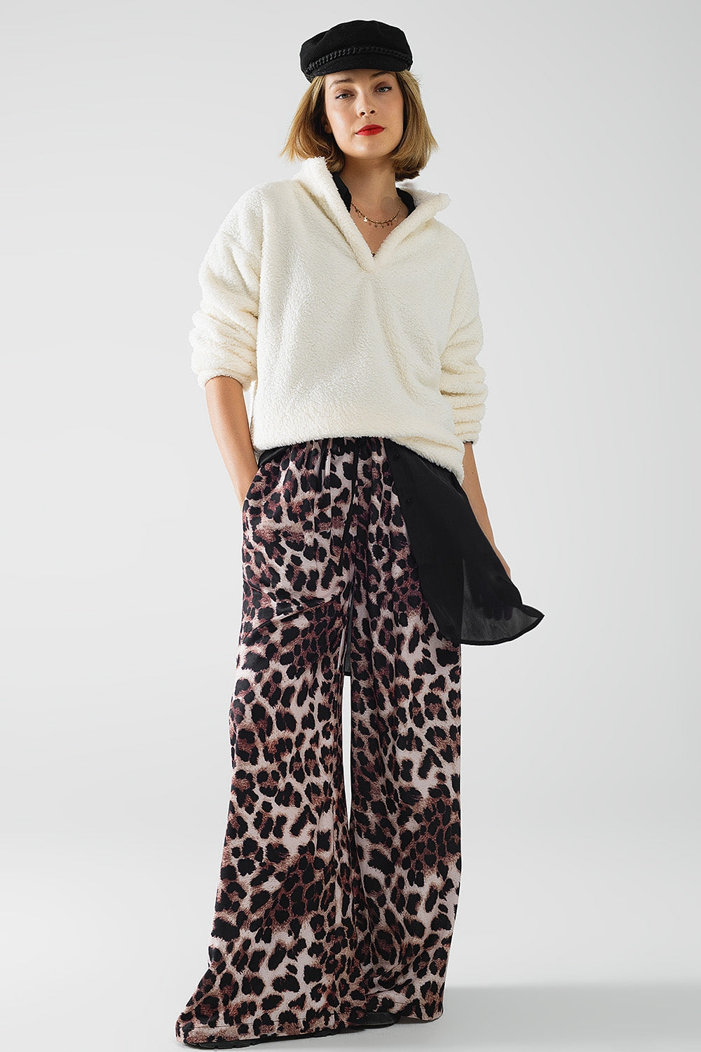 Satin Edge Leopard Lounge Pants