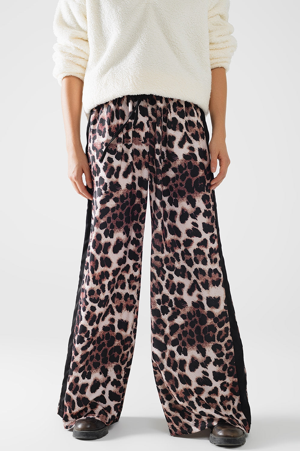 Satin Edge Leopard Lounge Pants