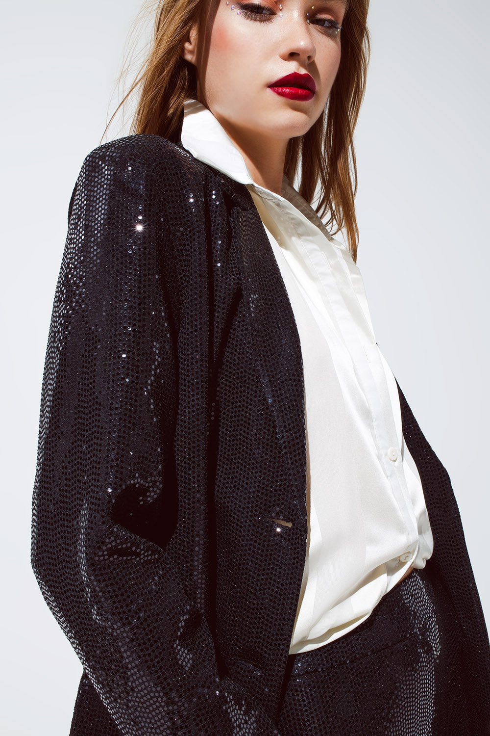 Glam Night Sequin Blazer