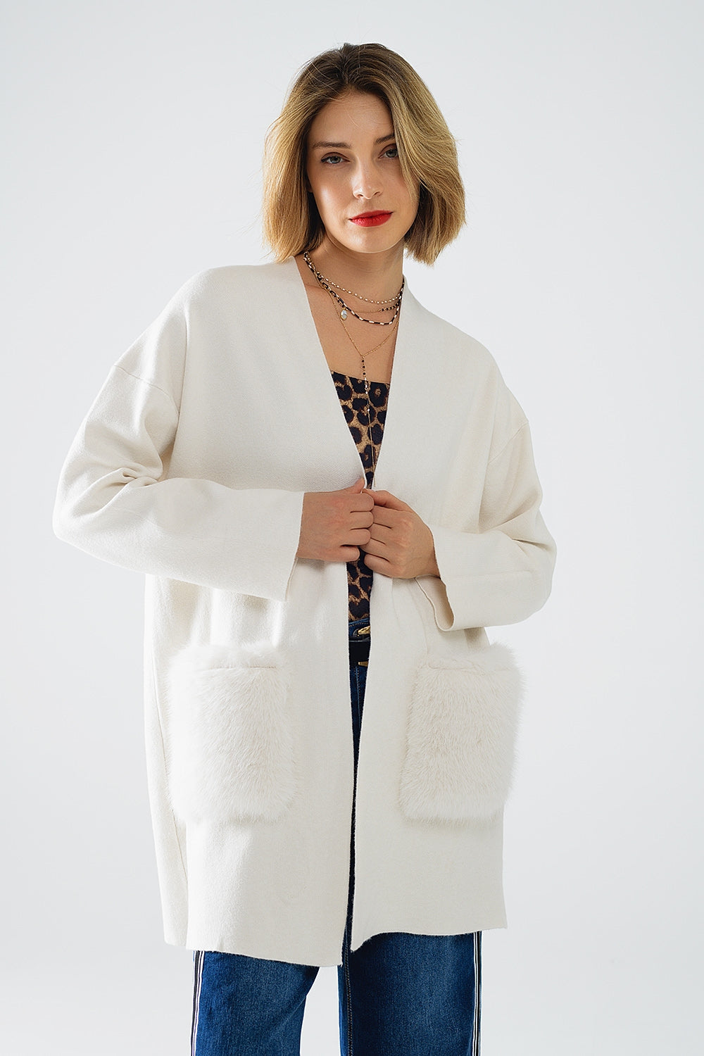 Cozy Luxe Cream Knit Cardigan