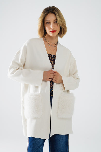 Cozy Luxe Cream Knit Cardigan