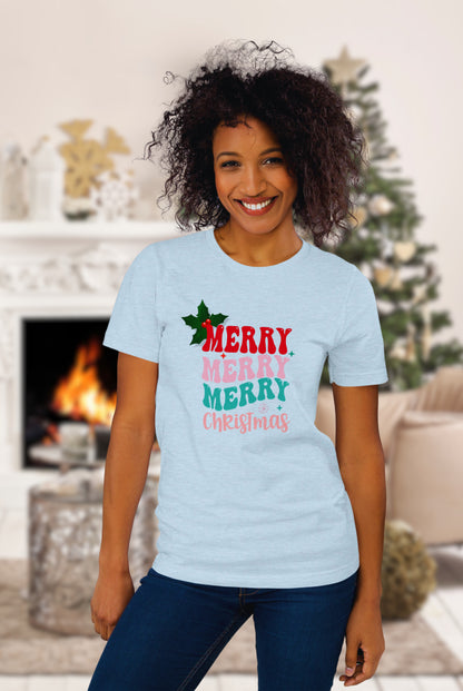 Short Sleeve Merry Christmas Shirt