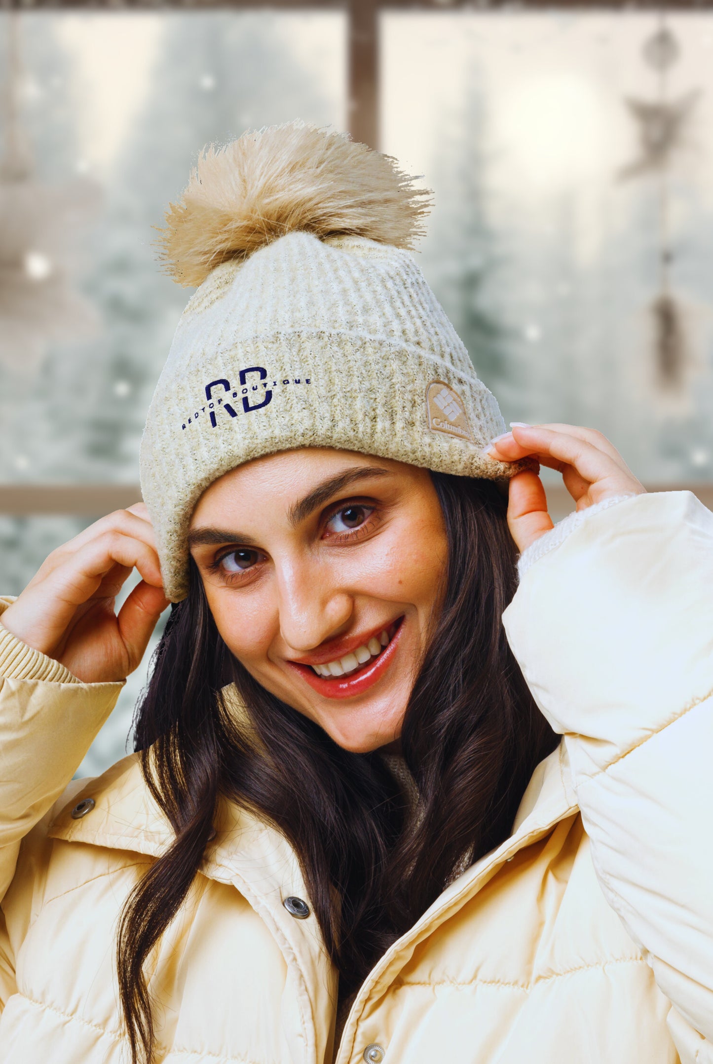 Redtop Logo Pom-Pom Beanie