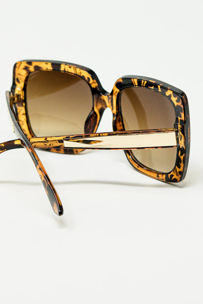 Wild Elegance Oversized Square Sunglasses