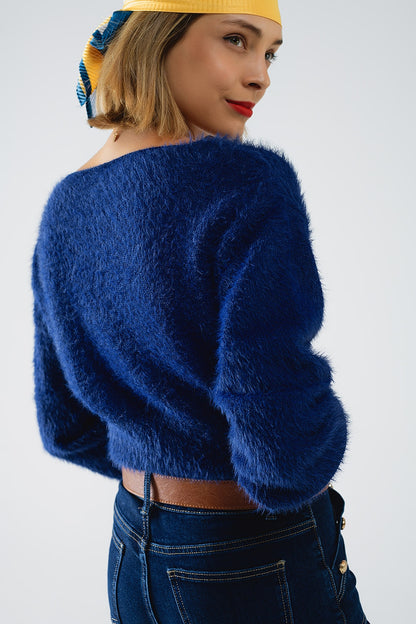 Velvet Sky Cropped Sweater