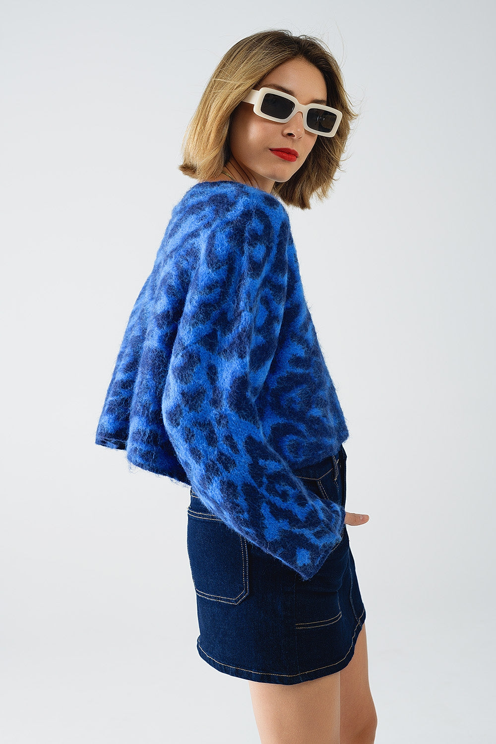 Azure Wild Knit Sweater