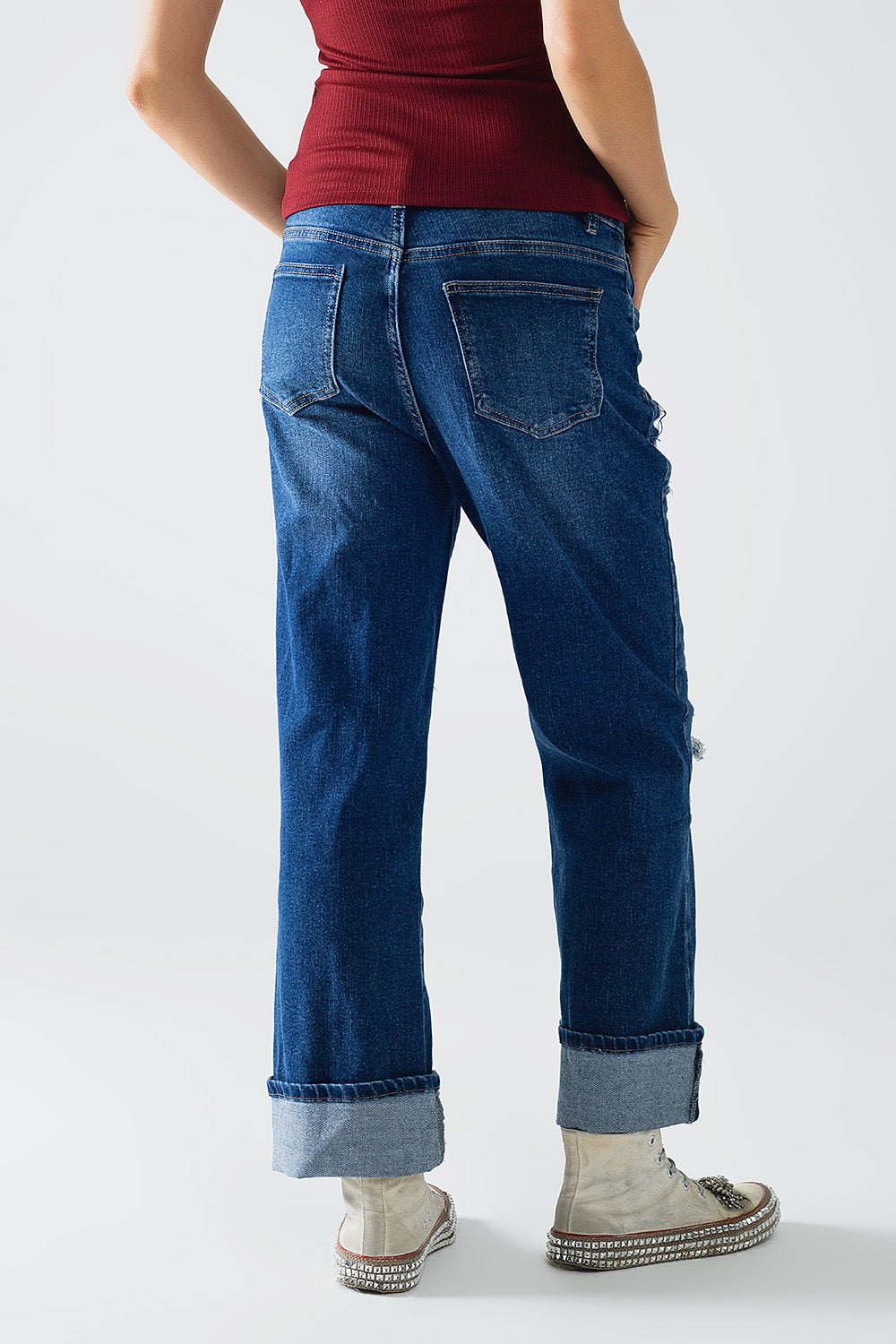 Stonewash Spark Wide-Leg Jeans