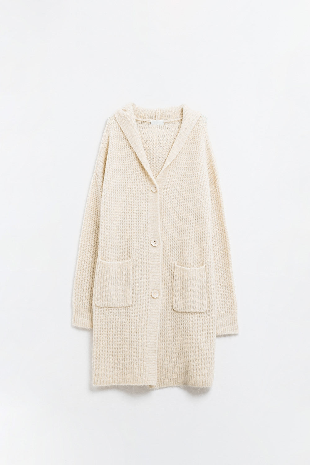 Cozy Ribbed Cardigan with Hood & Pockets