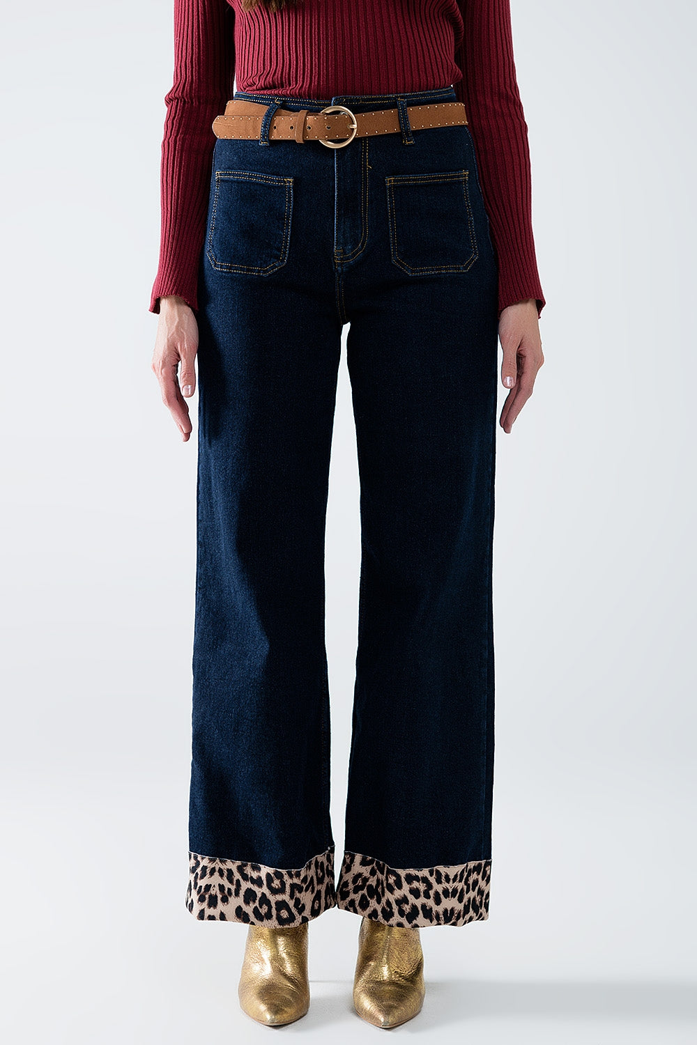 Wild Edge Wide-Leg Jeans