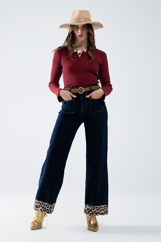 Wild Edge Wide-Leg Jeans