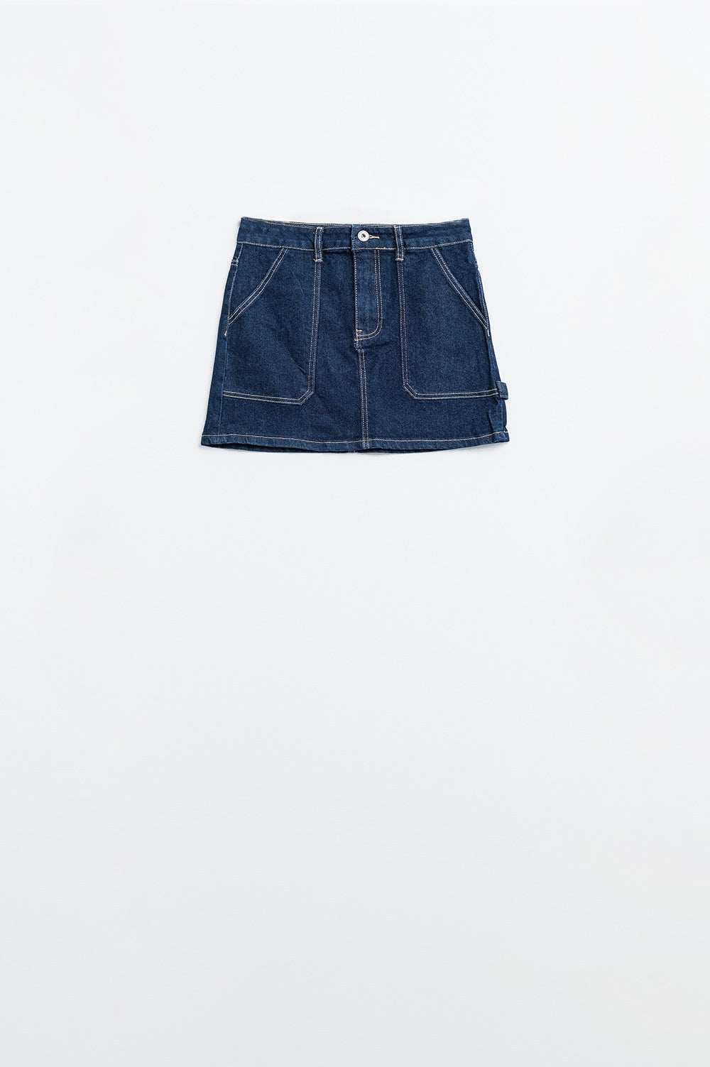 Indigo Charm Denim Mini Skirt