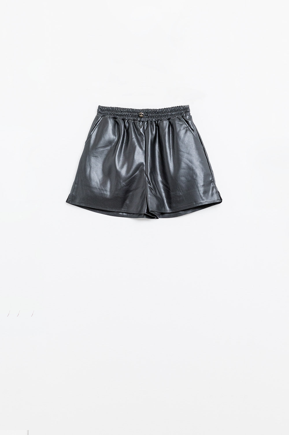 Onyx Luxe Faux Leather Shorts