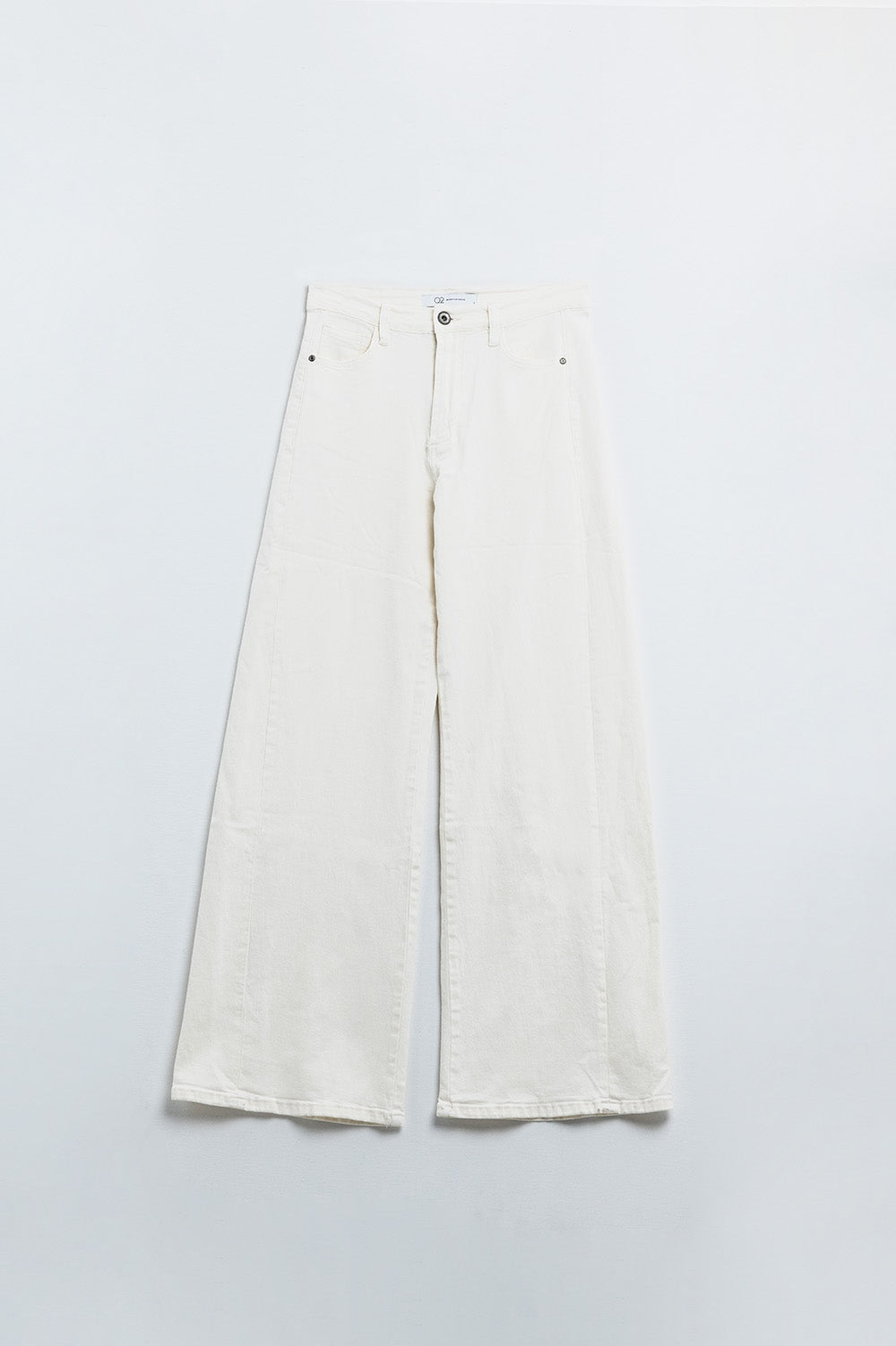 Vintage Vibes Cream Wide-Leg Trousers