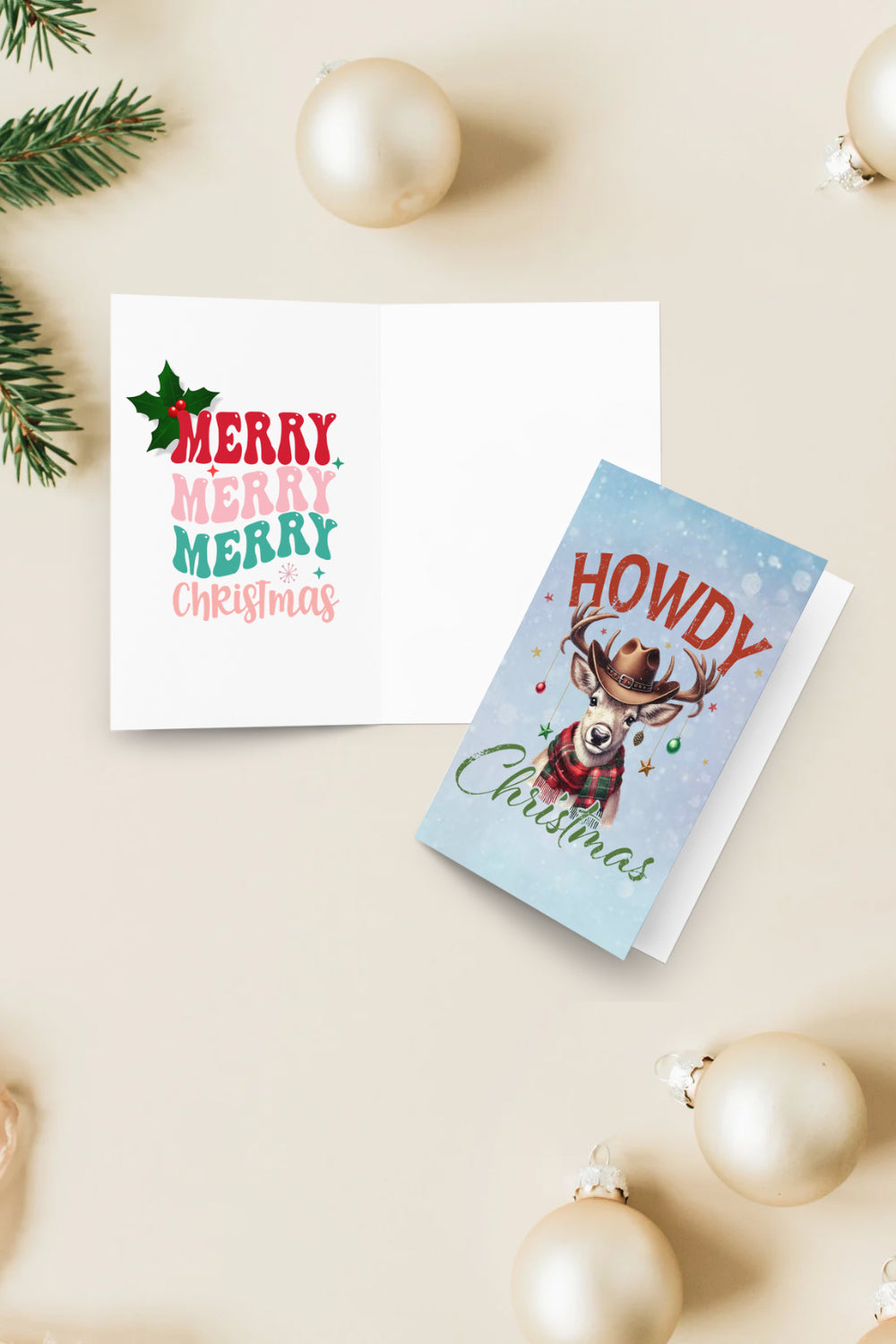 Howdy Christmas Greeting Card