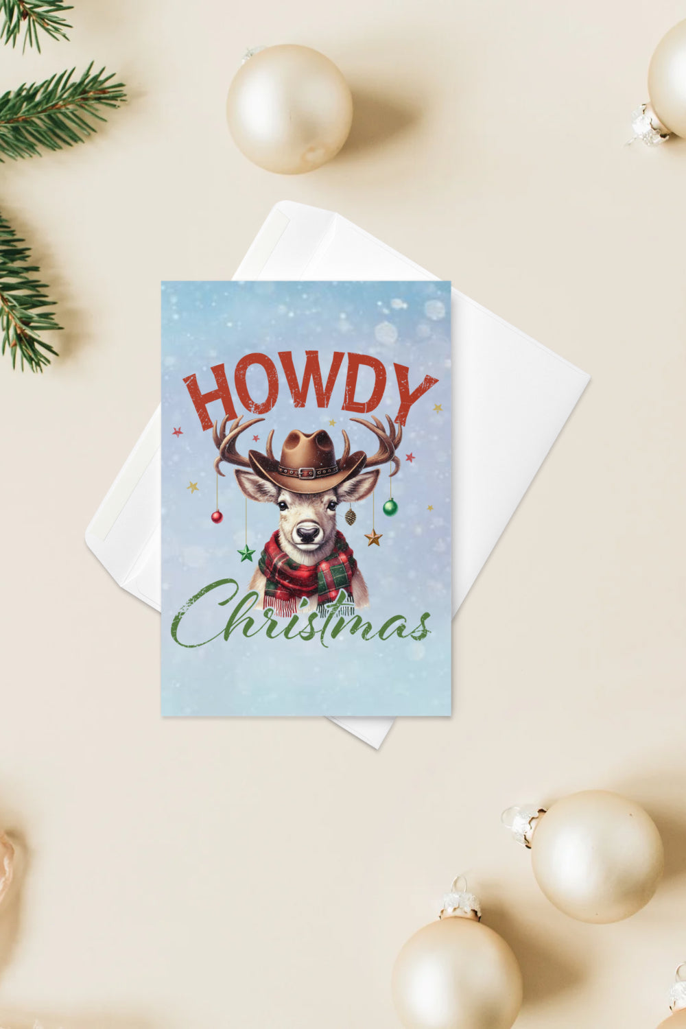 Howdy Christmas Greeting Card