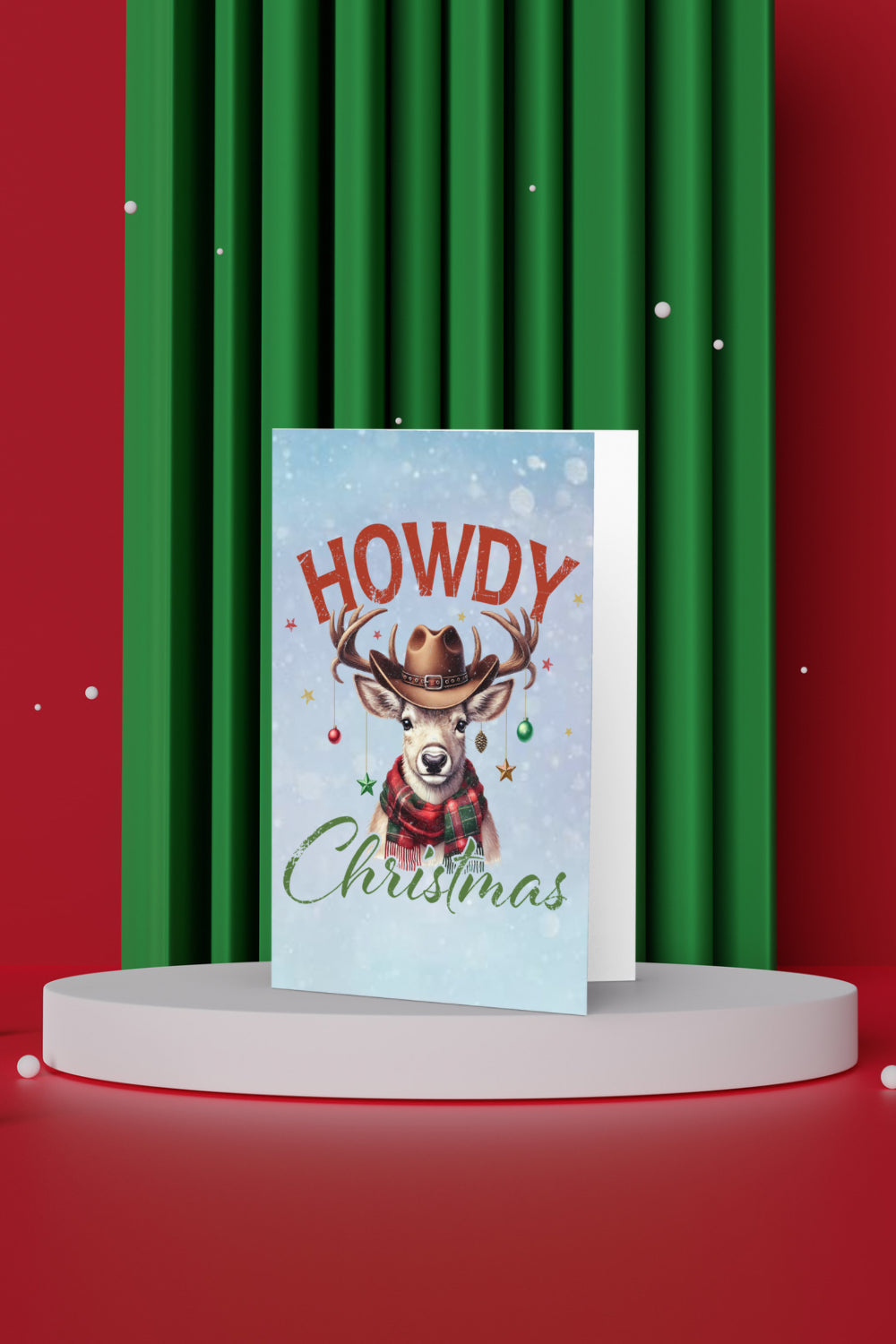 Howdy Christmas Greeting Card