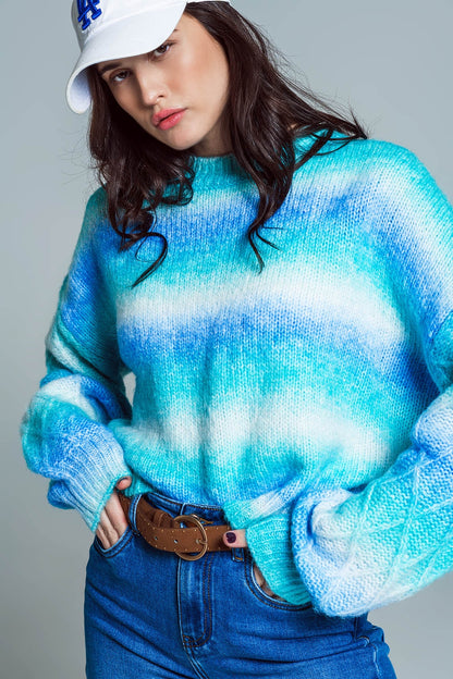 Soft Horizon Ombre Knit Sweater