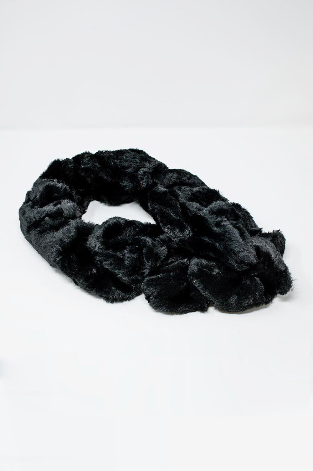 Plush Faux Fur Collar Scarf