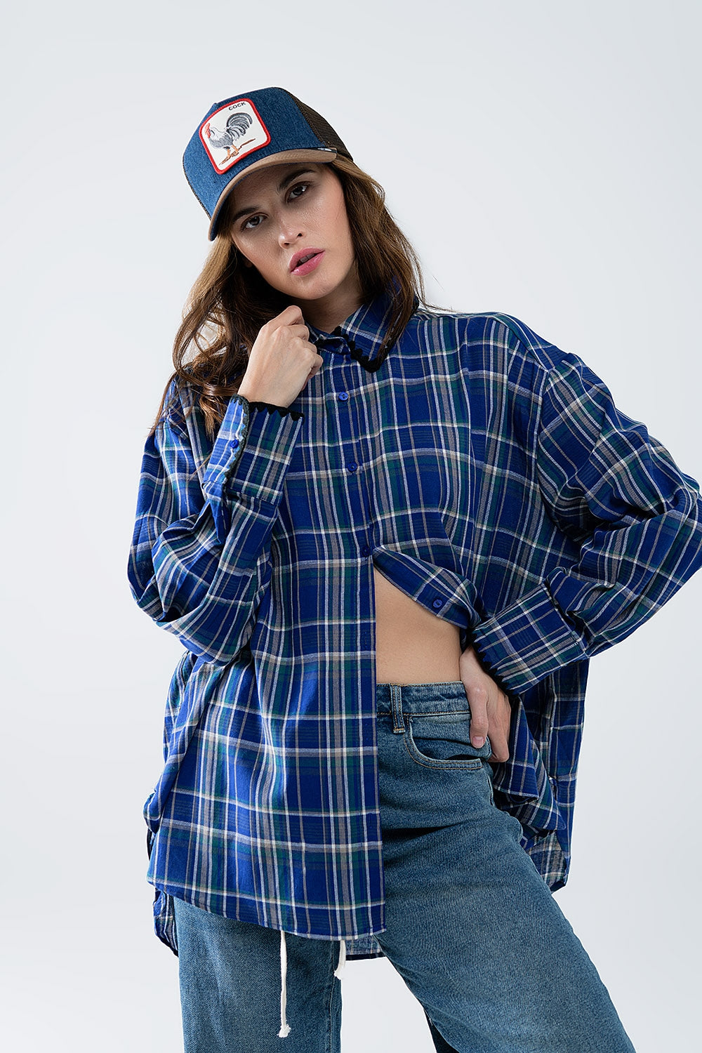 Evergreen Plaid Oversized Shirt