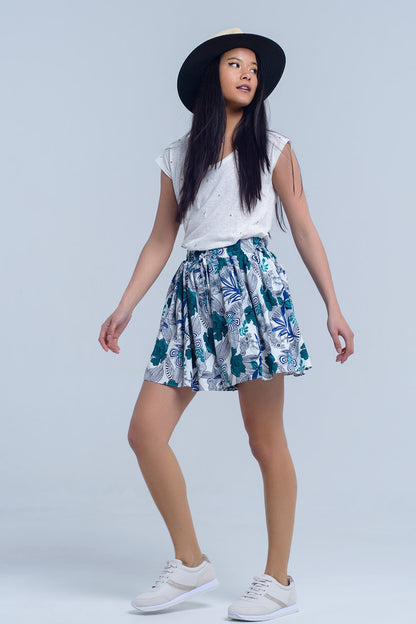 Blooming Breeze Floral Skort