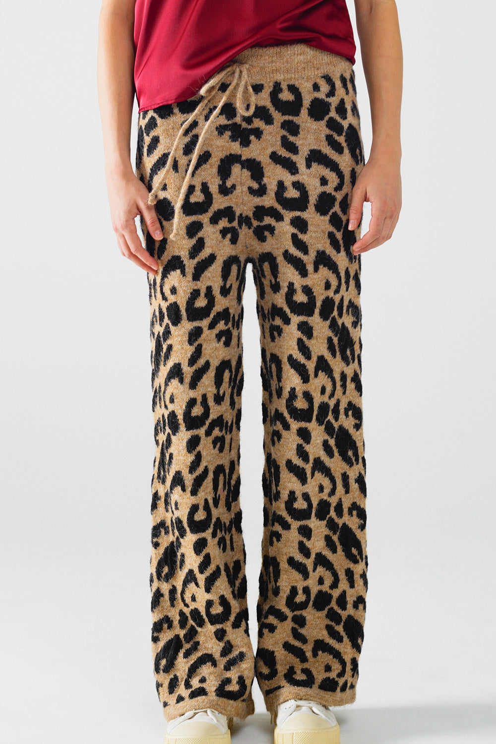 Wildly Chic Knit Flare Pants