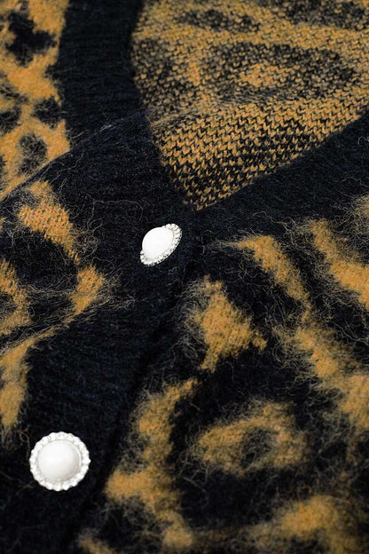 Leopard Luxe Cropped Cardigan