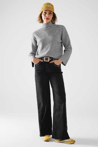 Elevate Ribbed Turtleneck Sweater