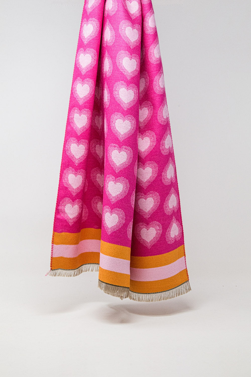 Love & Luxe Pink Heart Scarf