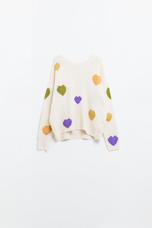 Sweetheart Boat Neck Sweater