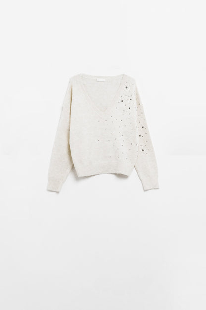 Starry Night V-Neck Sweater