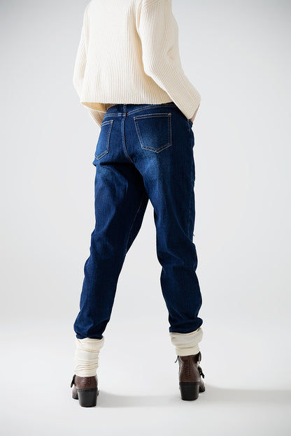 Patchwork Charm Relaxed Jeans