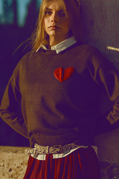 Heartfelt Charm Knit Sweater