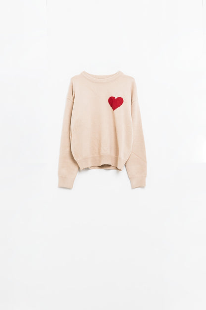 Heartfelt Charm Knit Sweater