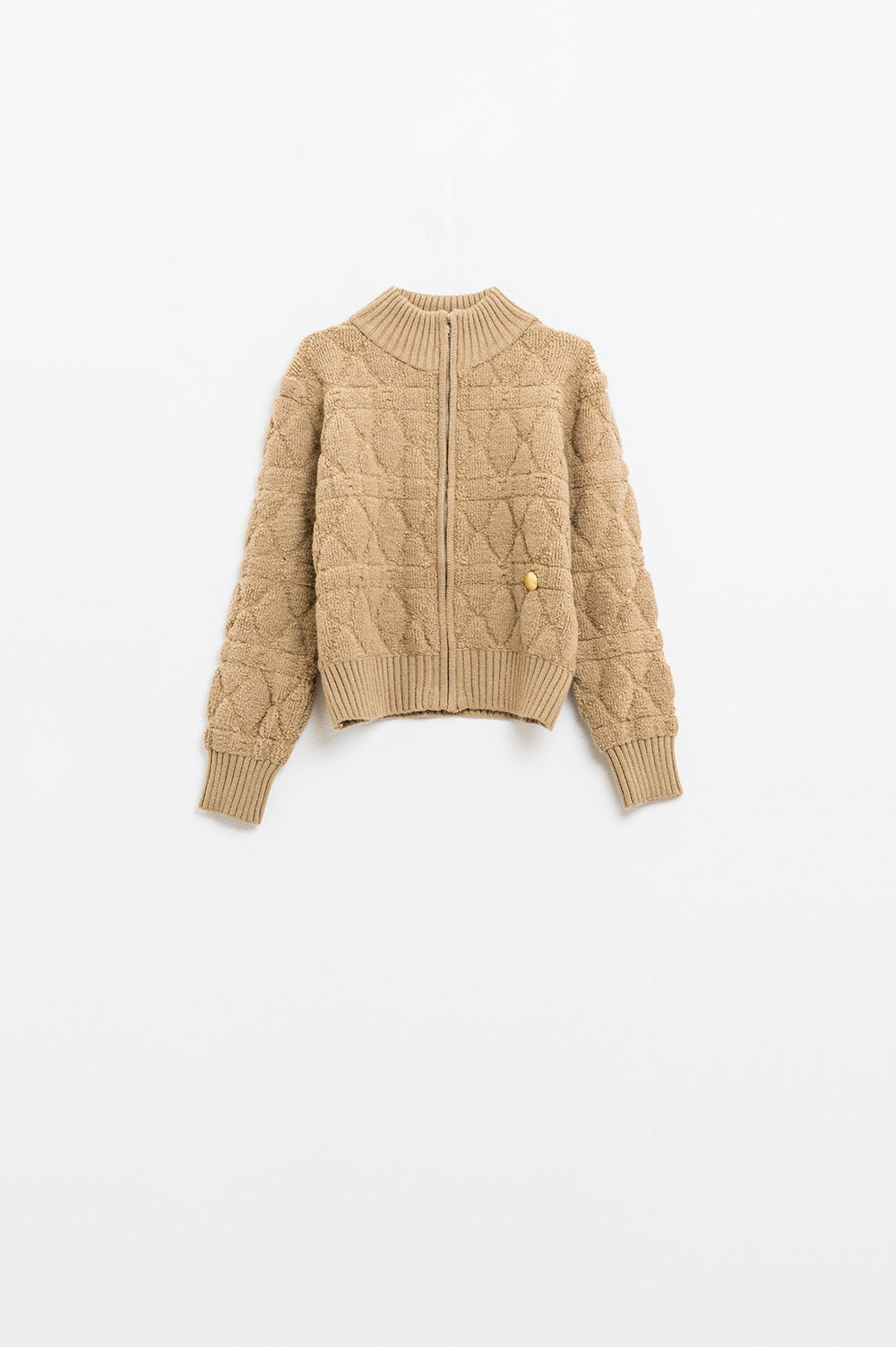 Golden Hour Chunky Knit Bomber